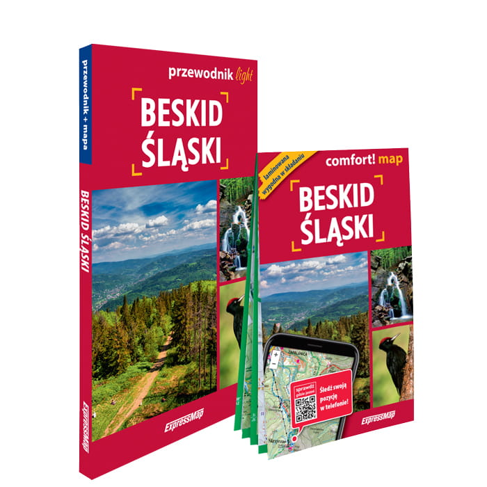 Okładka - BESKID ŚLĄSKI LIGHT: PRZEWODNIK + MAPA