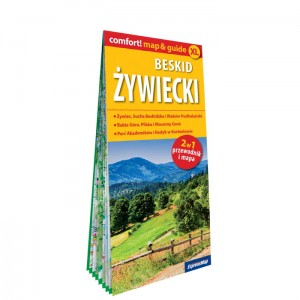 Okładka - BESKID ŻYWIECKI; LAMINOWANY MAP&GUIDE XL (2W1: PRZEWODNIK I MAPA)